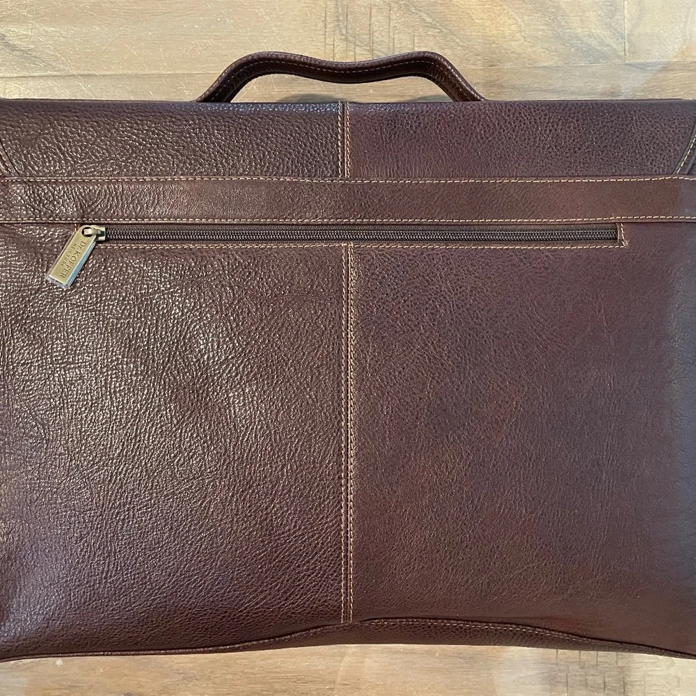 New with Tags Dr Koffer Leather Briefcase